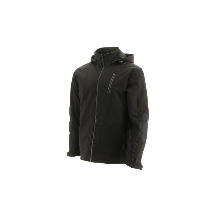 Caterpillar Clothing South Africa - Cat Men's Triton Soft Shell Jackets Black RF8567910